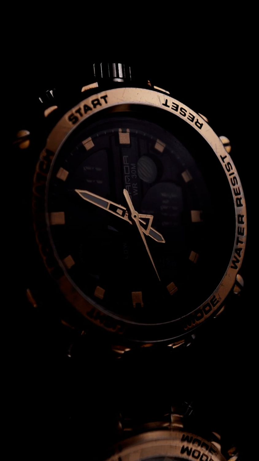 Luxury mechanical watch face representing APOX Timepieces